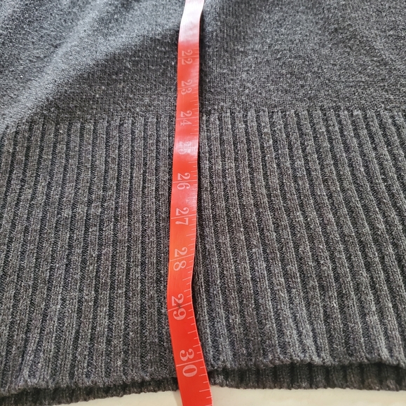 Worthington Cowl Neck Short Sleeved Gray Sweater - Picture 11 of 14